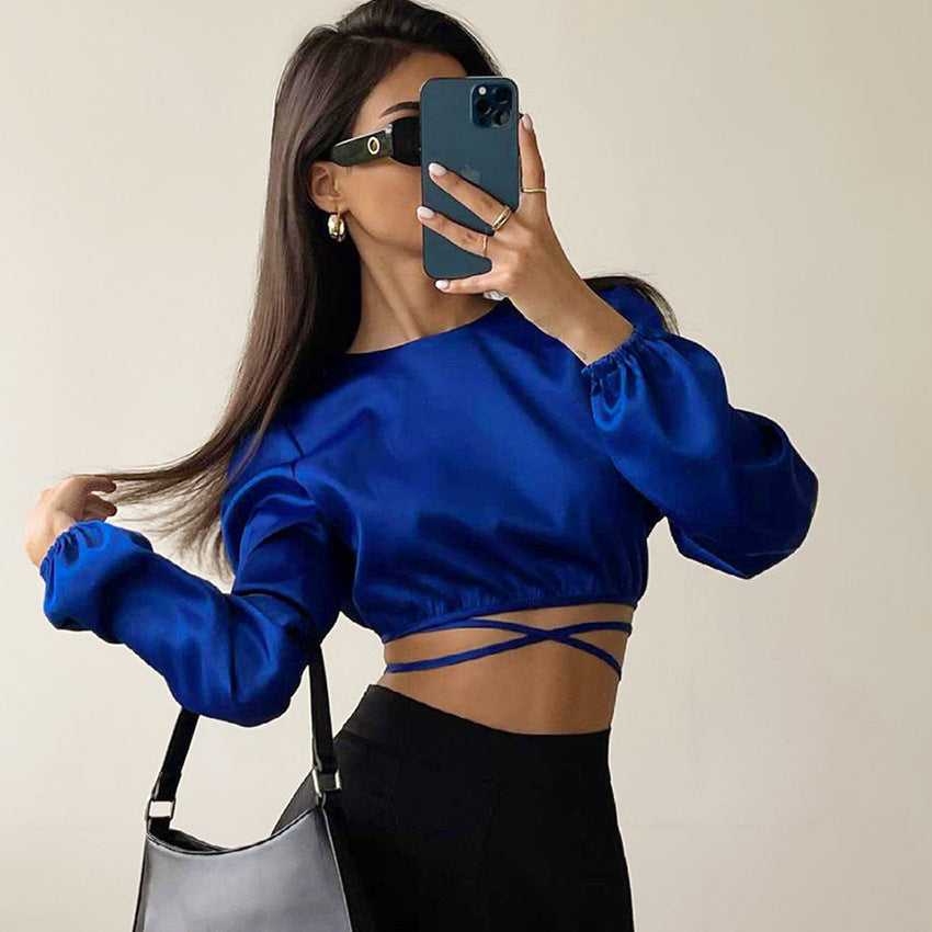 Short Cropped Long-sleeved Top